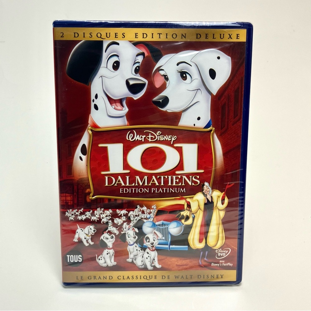SEALED Disney 101 Dalmatiens Edition Platinum DVD Bilingual English French
